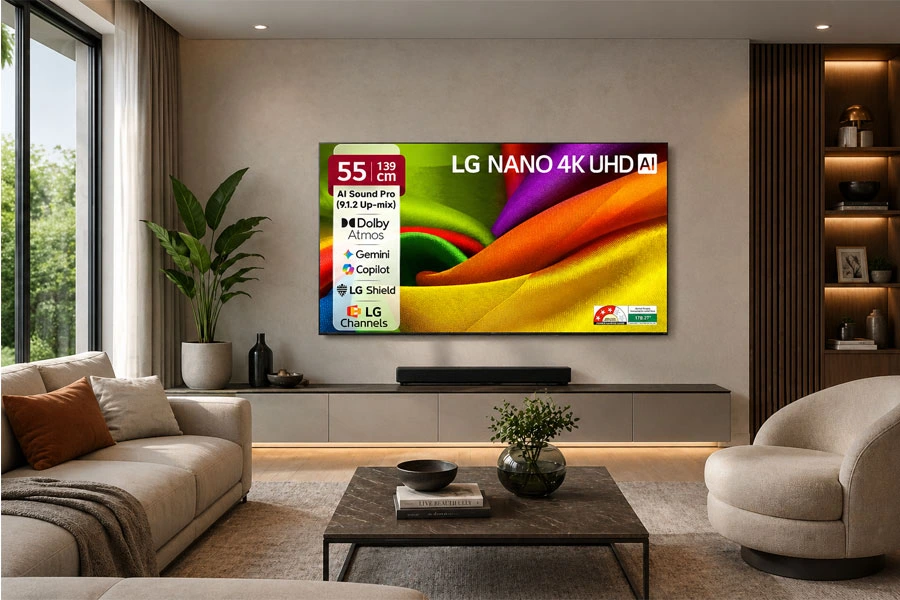 LG (55 inches) 4K Ultra HD Smart LED TV 55NU870BPLA