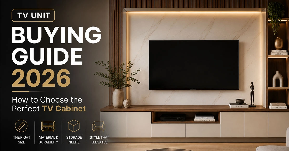 TV Unit Buying Guide 2026: How to Choose the Perfect TV Cabinet