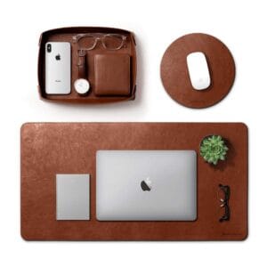 DailyObjects Desk Bundle (Vegan Leather Desk Mat + Mouse Pad) 3 61bxcxpLu6L. SL1000