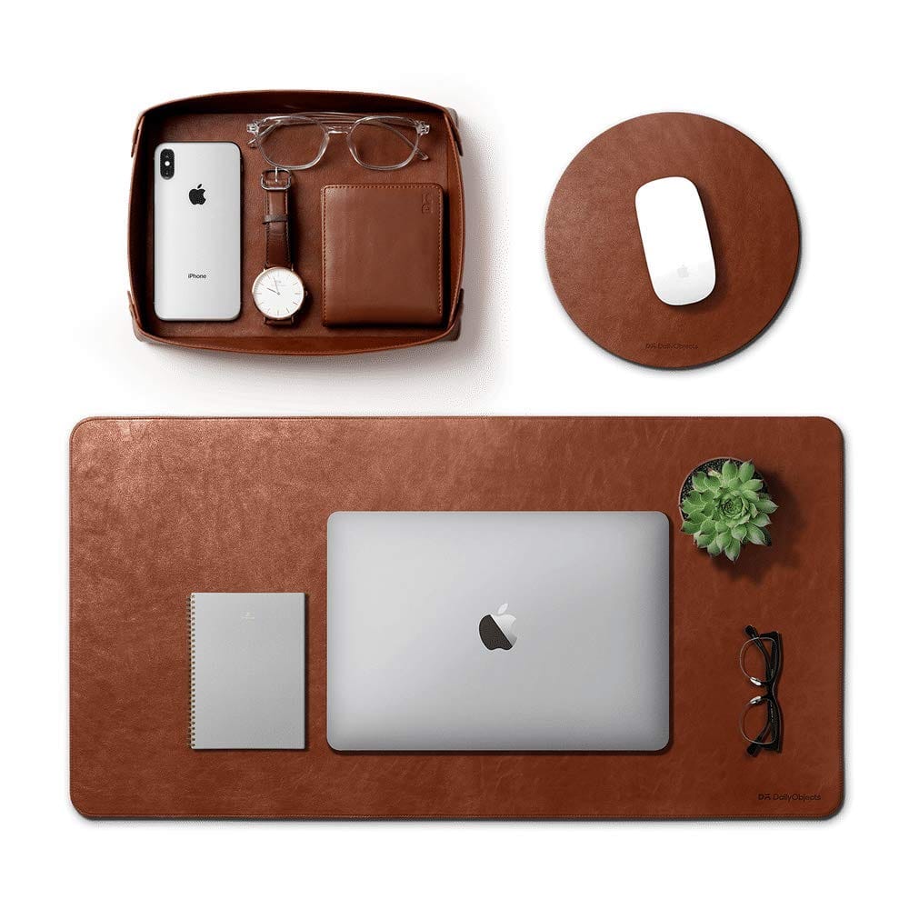 DailyObjects Desk Bundle (Vegan Leather Desk Mat + Mouse Pad) 6