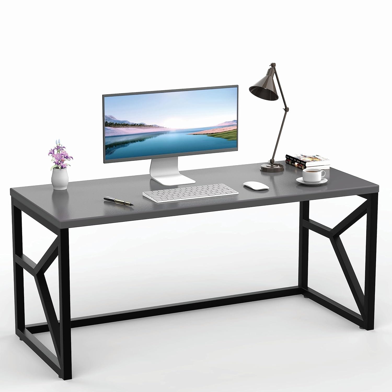 Honey Touch Metal & Wood Workstation Desk for Home Office 1 718QC8JVcZL. SL1500